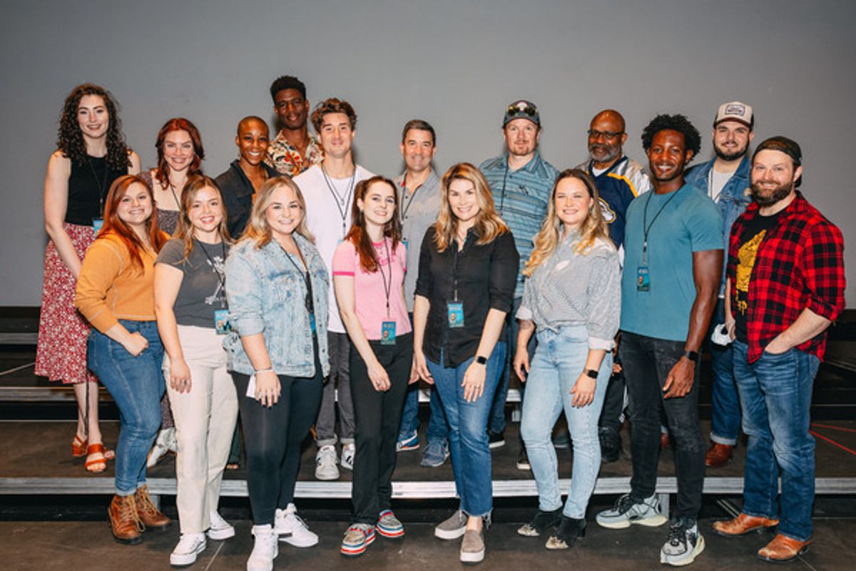 The cast at Photos: See Heidi Blickenstaff & More in Rehearsals for the World Premiere of MAY WE ALL: A NEW COUNTRY MUSICAL