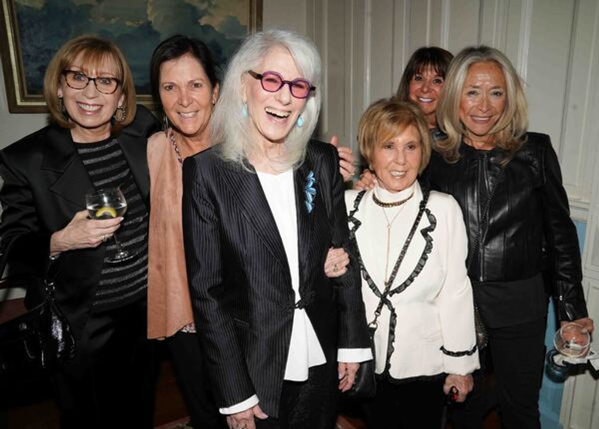 Carol Scibelli, Paula Kaminsky Davis, Jamie deRoy, Riki Kane Larimer, Stefany Bergson, Eda Sorokoff at 