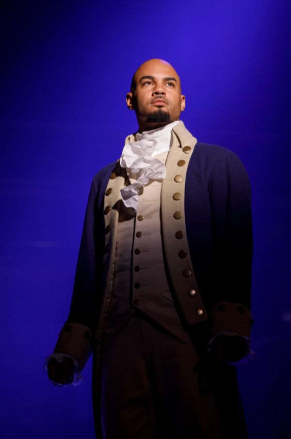 Nicholas Christopher in the Angelica National Tour of Hamilton. 
Photo Credits: Joan  Photo