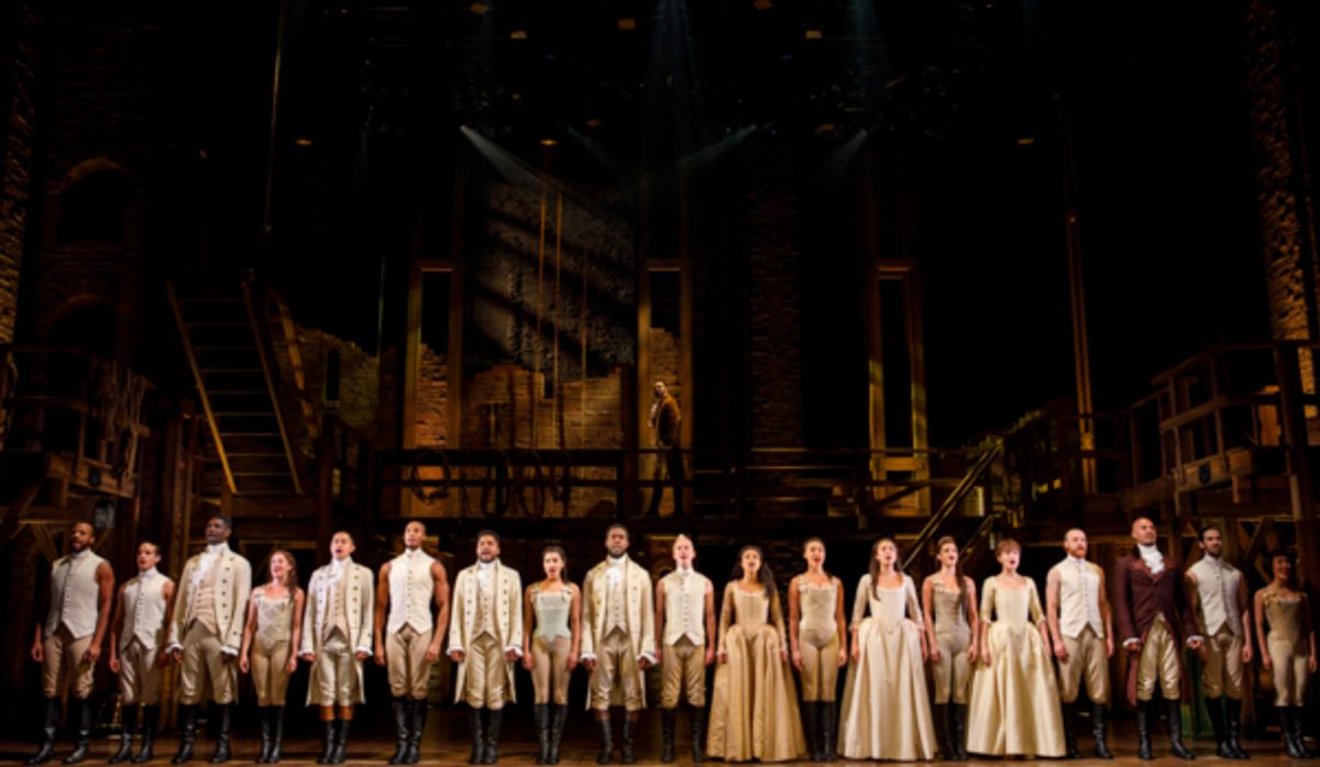 The company of the Angelica National Tour of Hamilton. Photo Credits: Joan Marcus.  at 
