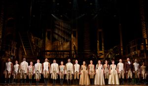 The company of the Angelica National Tour of Hamilton. Photo Credits: Joan Marcus. @ BroadwayWorld The company of the Angelica National Tour of Hamilton. Photo Credits: Joan Marcus. Photo