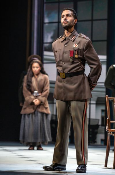 Brandon Delgado (Gleb) and Kyla Stone (Anya) in The North American Tour of ANASTASIA  Photo