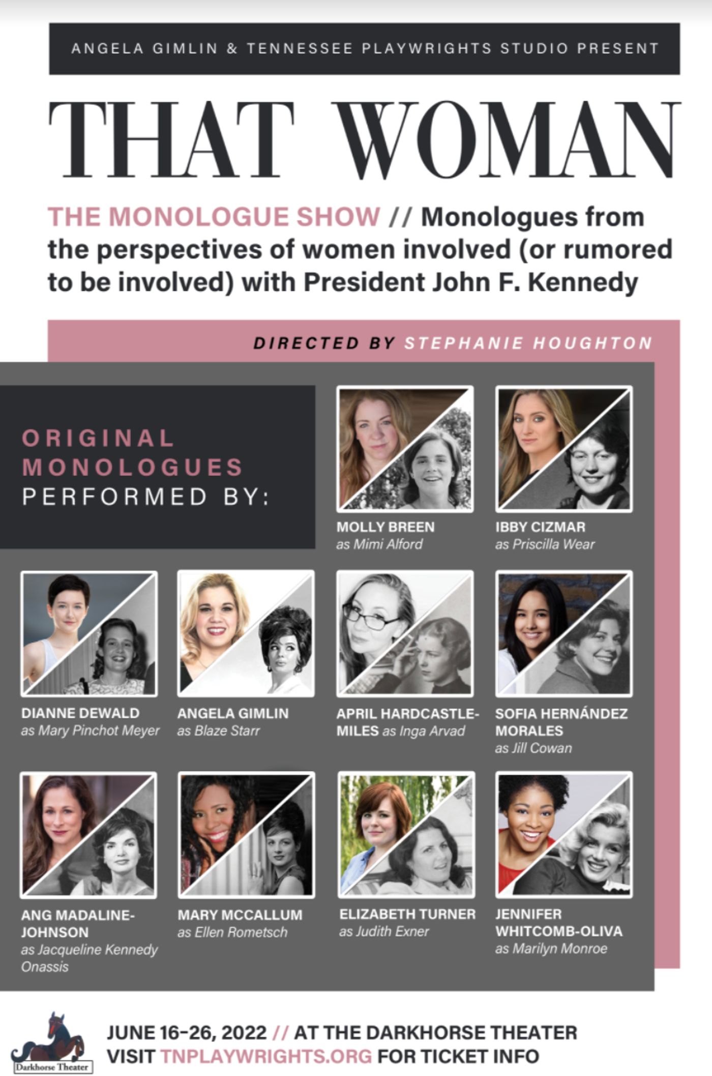 THAT WOMAN- THE MONOLOGUE SHOW and THAT WOMAN- THE DANCE SHOW to Be Presented in Tandem at the Darkhorse Theatre THAT WOMAN- THE MONOLOGUE SHOW and THAT WOMAN- THE DANCE SHOW to Be Presented in Tandem at the Darkhorse Theatre Image