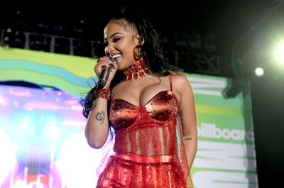 Shenseea performs onstage during Billboard MusicCon on May 13, 2022 in Las Vegas, Nev Photo