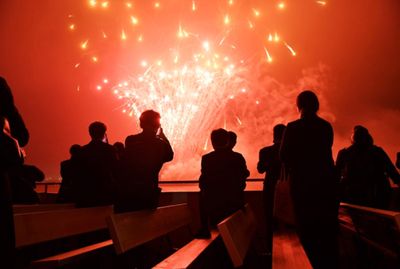 Fireworks on display at the 35th Anniversary Ellis Island Medals of Honor at Ellis Is Photo