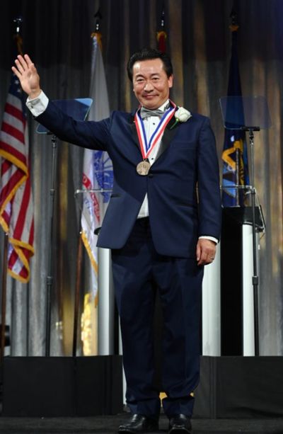 George Xu is honored at the 35th Anniversary Ellis Island Medals of Honor at Ellis Is Photo