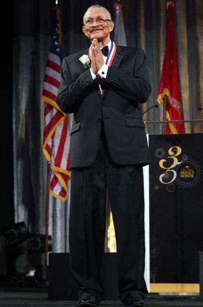 Gregs Thomopulos is honored at the 35th Anniversary Ellis Island Medals of Honor at E Photo