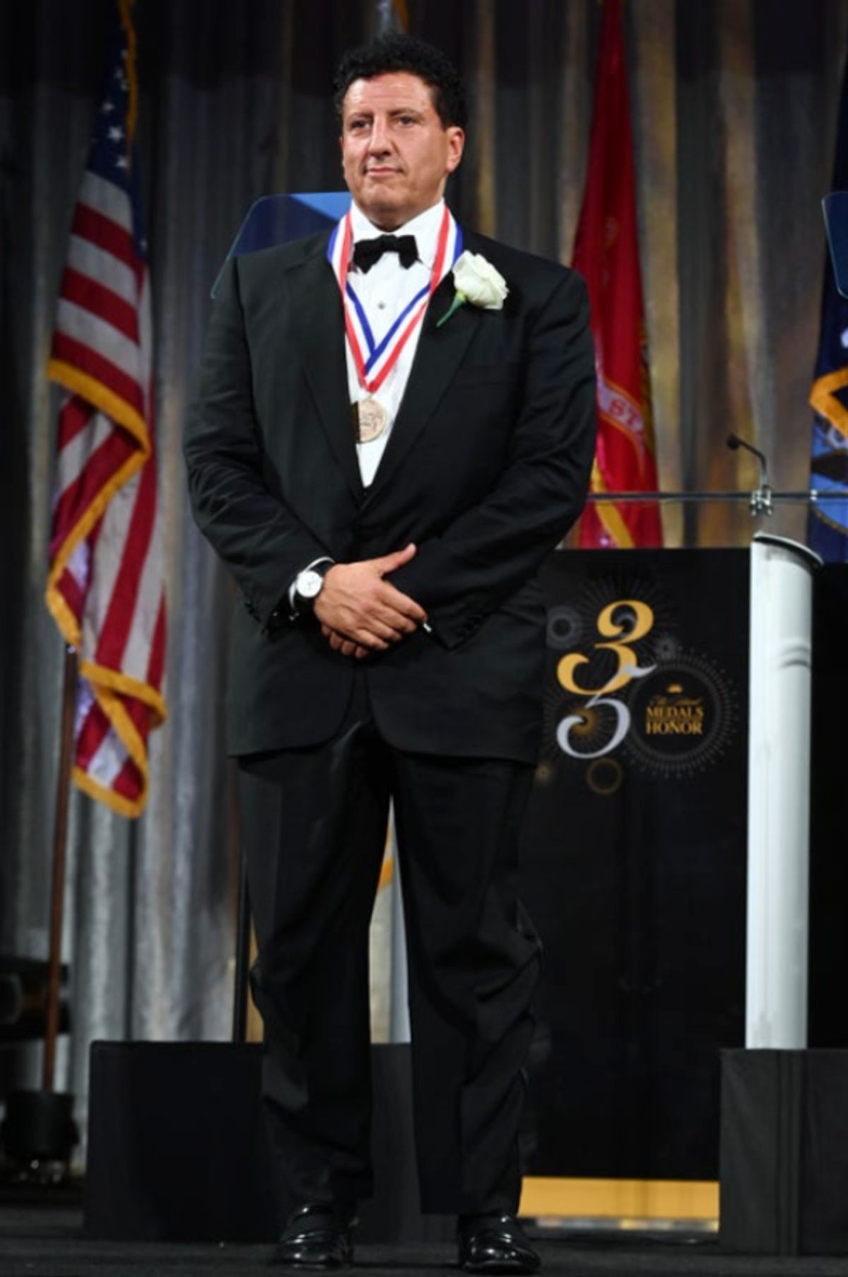 Kamil Salame is honored at the 35th Anniversary Ellis Island Medals of Honor at Ellis Island on May 14, 2022 in New York City. (Photo by Noam Galai/Getty Images for Ellis Island Honors Society) at Photos: Ellis Island Honors Society Hosts 35th Annual Awards Ceremony
