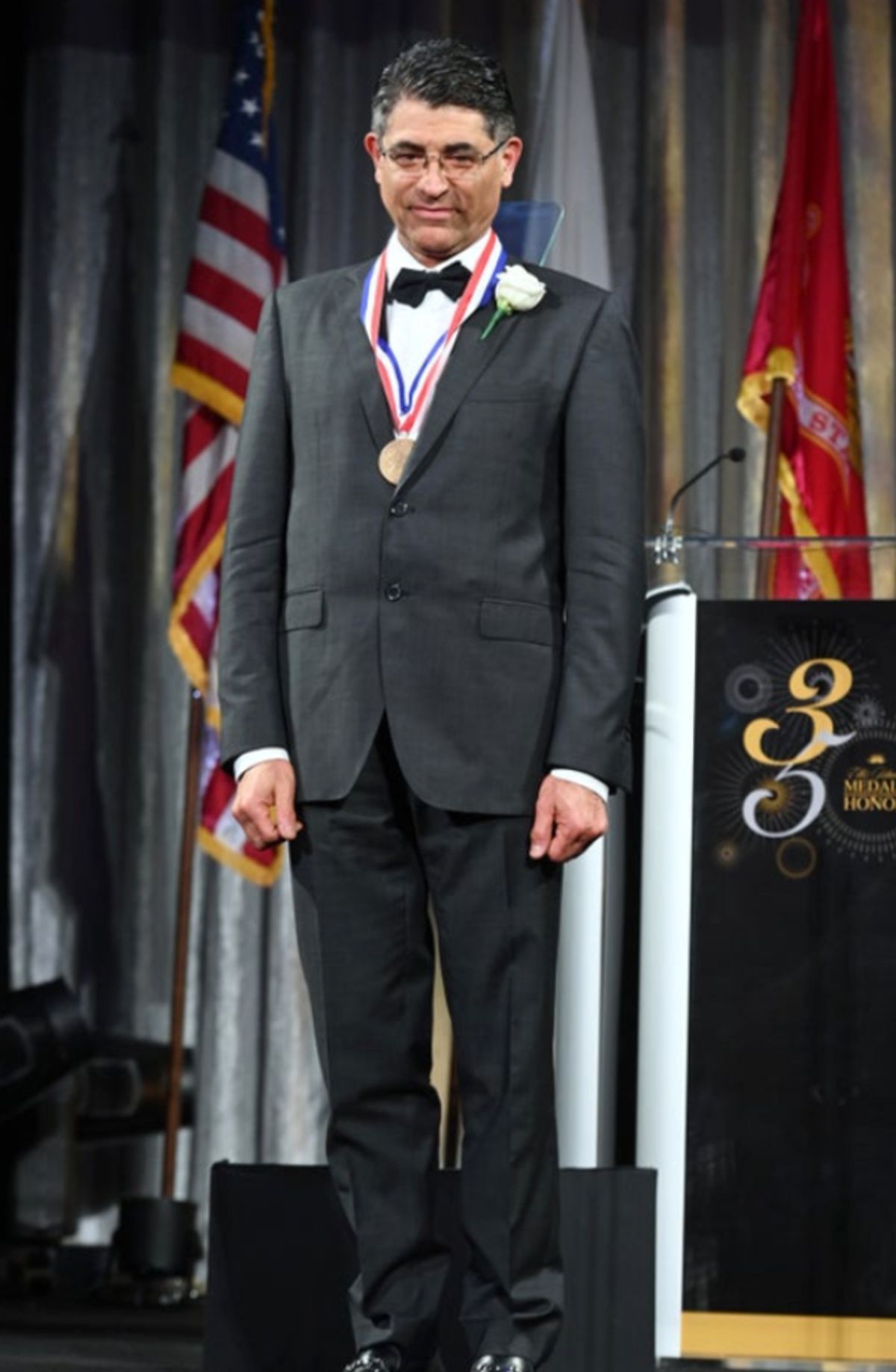 Reza Rofougaran is honored at the 35th Anniversary Ellis Island Medals of Honor at Ellis Island on May 14, 2022 in New York City. (Photo by Noam Galai/Getty Images for Ellis Island Honors Society) at Photos: Ellis Island Honors Society Hosts 35th Annual Awards Ceremony