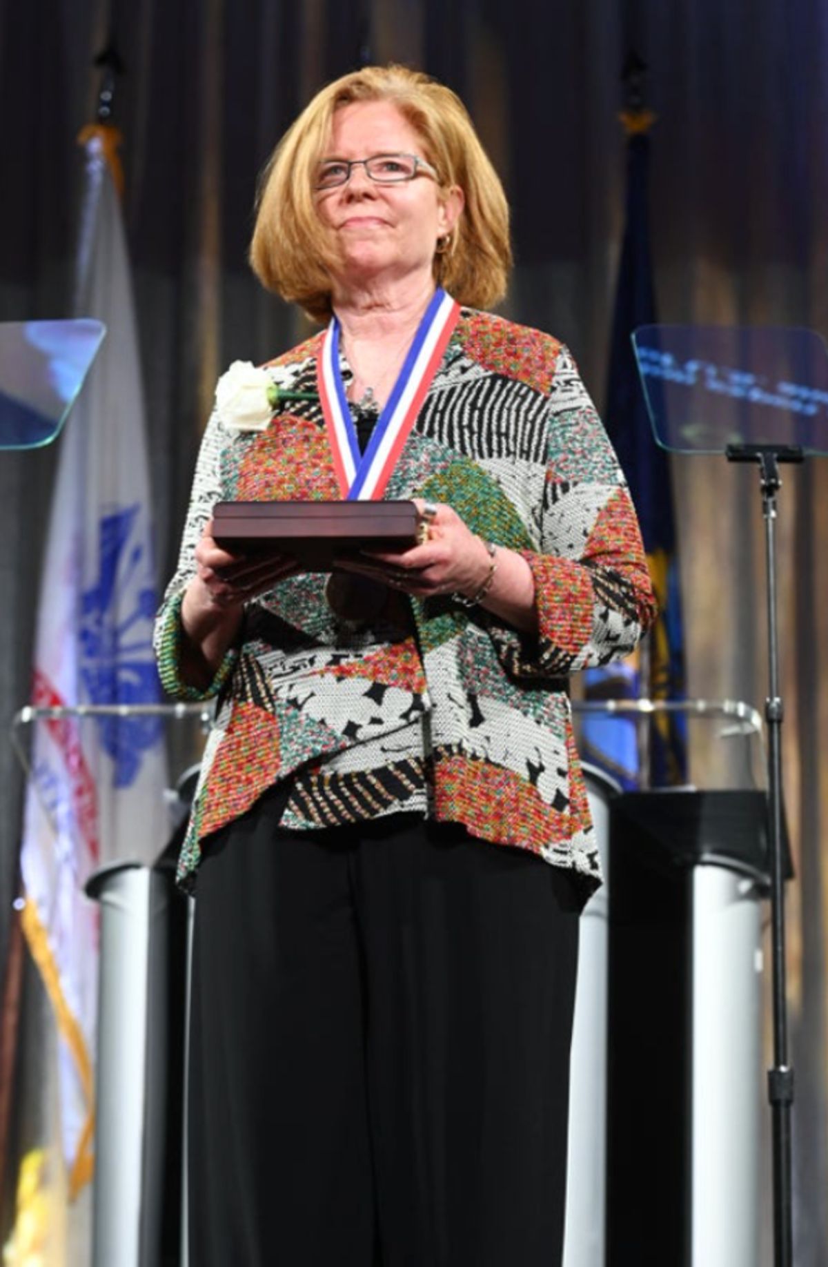 Margie McHugh is honored at the 35th Anniversary Ellis Island Medals of Honor at Ellis Island on May 14, 2022 in New York City. (Photo by Noam Galai/Getty Images for Ellis Island Honors Society) at Photos: Ellis Island Honors Society Hosts 35th Annual Awards Ceremony