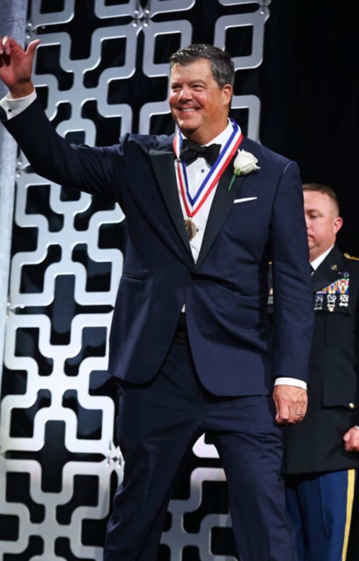 J. Flint McNaughton is honored at the 35th Anniversary Ellis Island Medals of Honor at Ellis Island on May 14, 2022 in New York City. (Photo by Noam Galai/Getty Images for Ellis Island Honors Society) at Photos: Ellis Island Honors Society Hosts 35th Annual Awards Ceremony