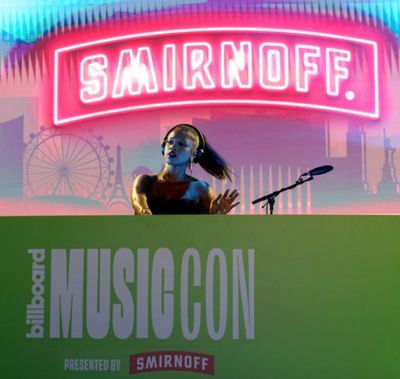 DJ Brittany Sky performs onstage during Billboard MusicCon at AREA15 on May 14, 2022  Photo