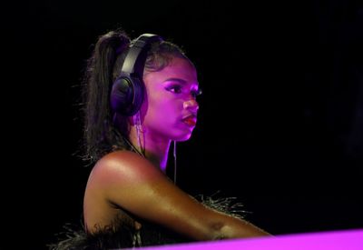 DJ Brittany Sky performs onstage during Billboard MusicCon at AREA15 on May 14, 2022  Photo