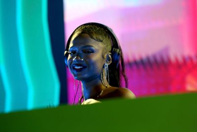 DJ Brittany Sky performs onstage during Billboard MusicCon at AREA15 on May 14, 2022  Photo