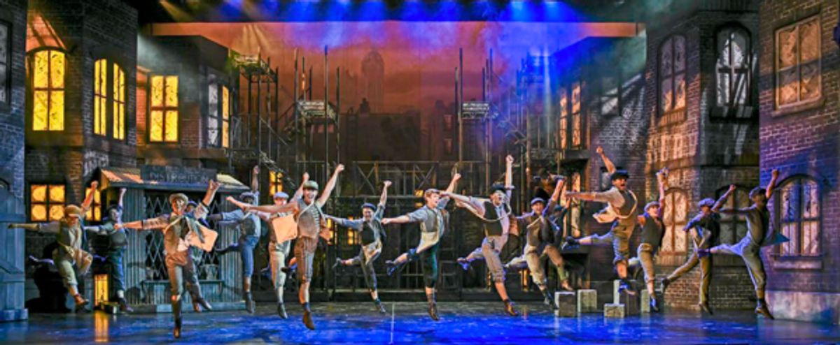 The company of the 3-D Theatricals production of “NEWSIES” - Directed by T.J. Dawson and now playing at Cerritos Center for the Performing Arts.
 at 