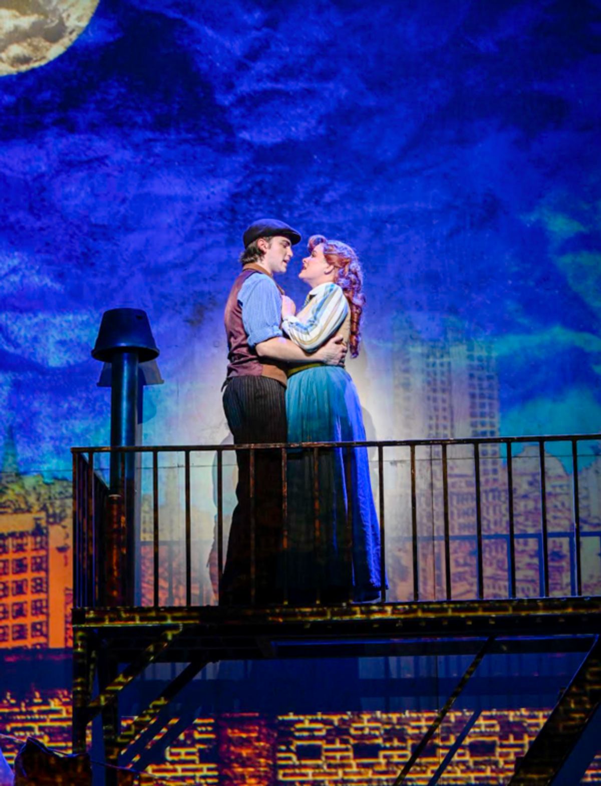 Dillon Klena and Allison Sheppard star in the 3-D Theatricals production of “NEWSIES” - Directed by T.J, Dawson and now playing at Cerritos Center for the Performing Arts.
 at 