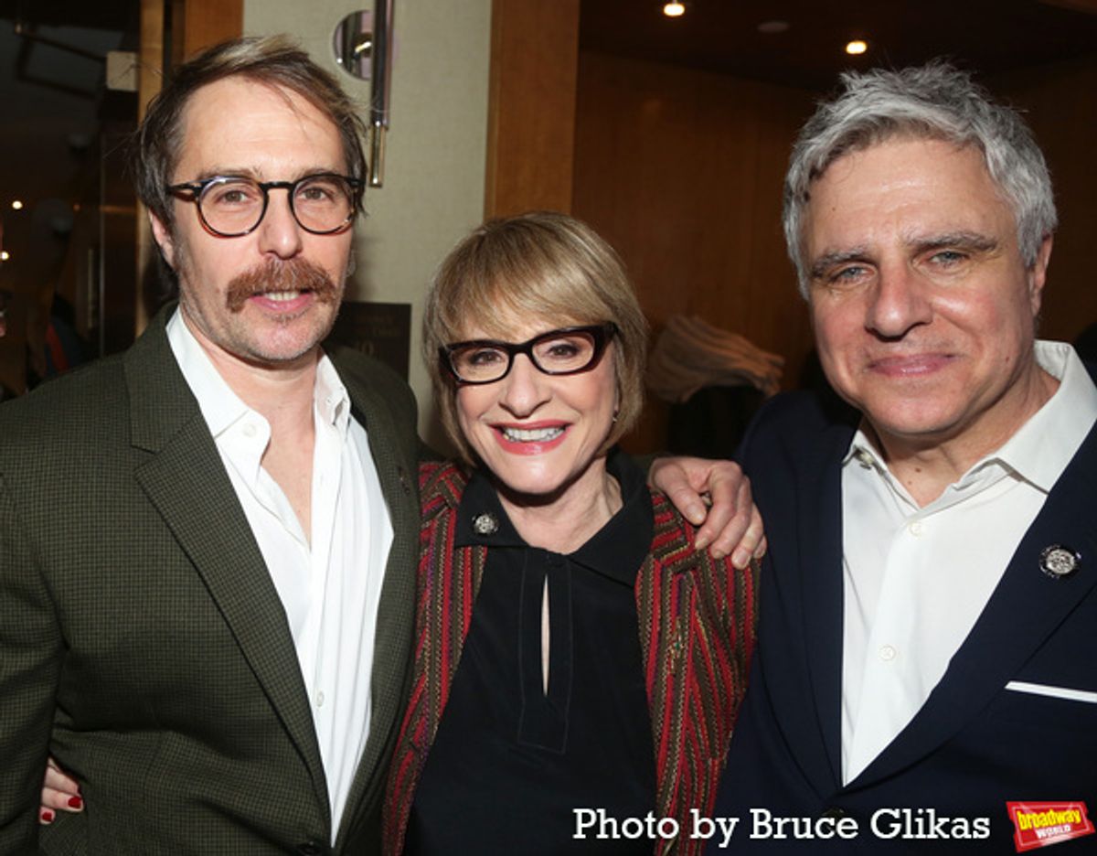 Sam Rockwell, Patti LuPone and Neil Pepe at 