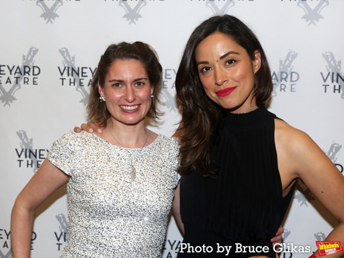 Managing Director at Vineyard Theatre Suzanne Appel and NYC Council Member Carlina Rivera at 