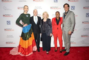 Honoree Jordan Roth, honoree Richie Jackson, Daryl Roth, Stacey Stevenson, CEO Family Photo