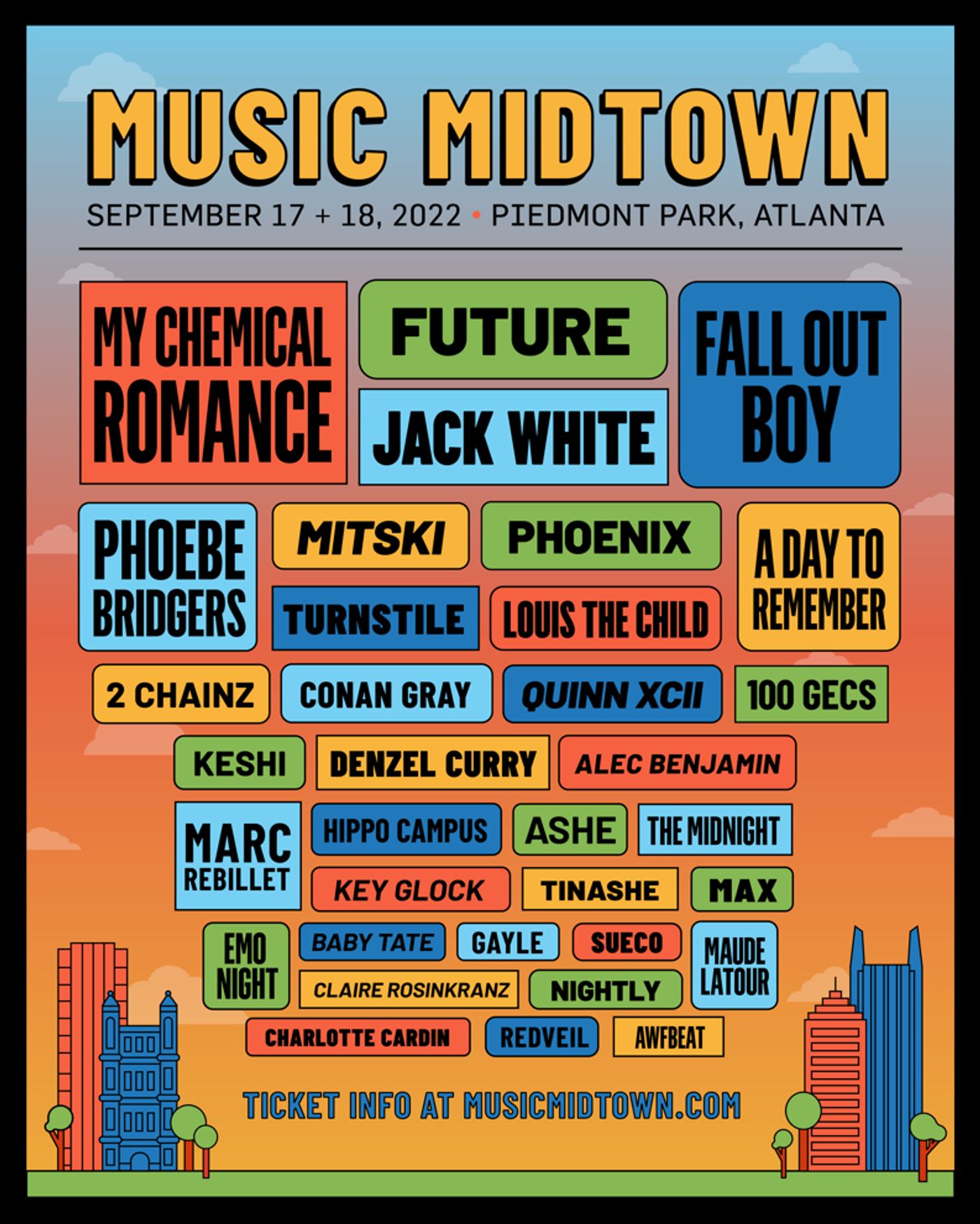 My Chemical Romance, Fall Out Boy & More to Headline Music Midtown 2022 My Chemical Romance, Fall Out Boy & More to Headline Music Midtown 2022 Image