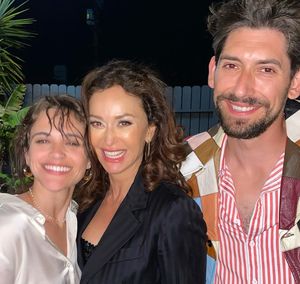 Bevin Bru, Sofia Milos, Max Landis @ BroadwayWorld Bevin Bru, Sofia Milos, Max Landis Photo