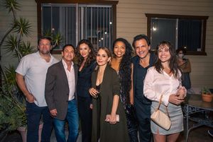 Matthew Downs, Jack Esformes,
Sofia Milos, Lisa LoCicero,
Leilani Smith, Peter Allas, Bevin Bru @ BroadwayWorld Matthew Downs, Jack Esformes,
Sofia Milos, Lisa LoCicero,
Leilani Smith, Peter Allas, Photo