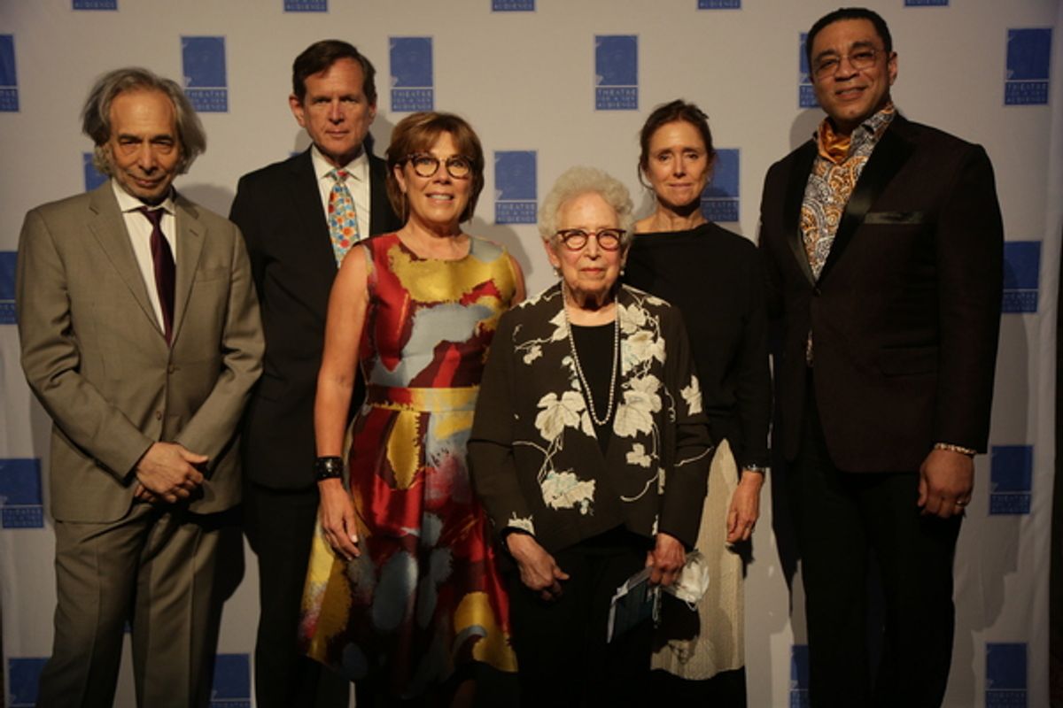 Jeffrey Horowitz, Robert E. Buckholz, Kathleen C. Walsh  Sally Brody, Julie Taymor, Harry Lennix at 
