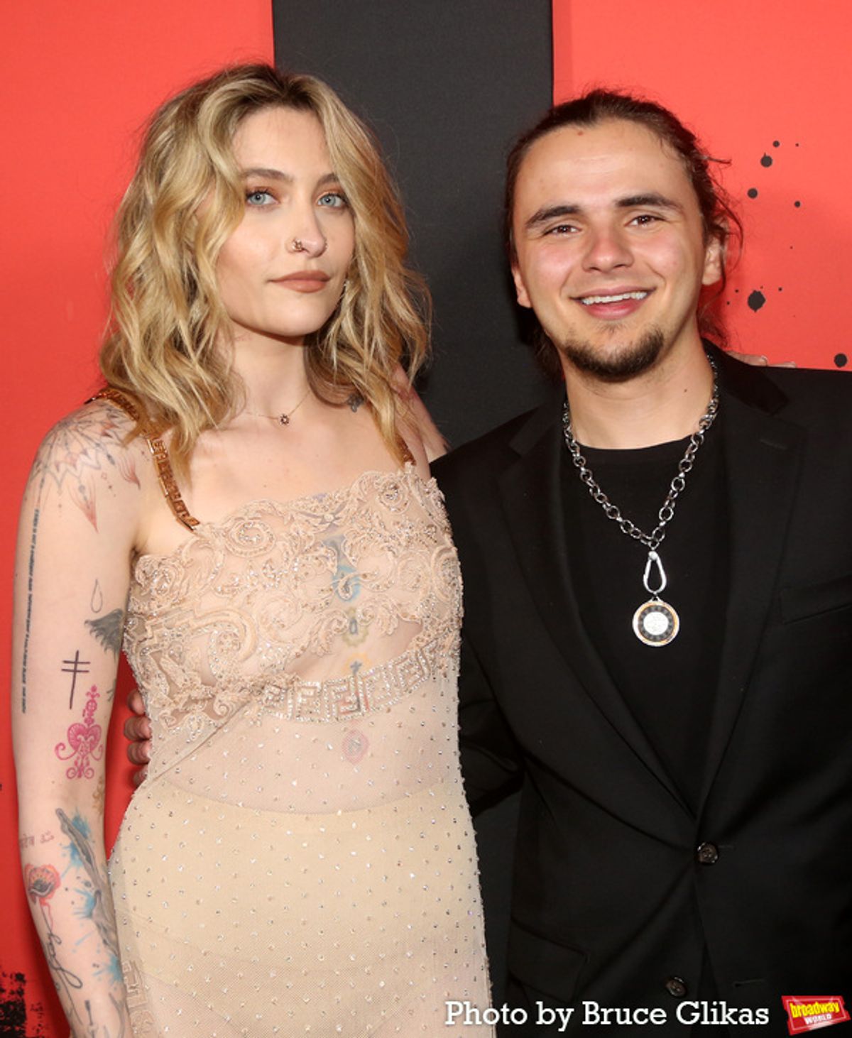 Paris Jackson and Prince Jackson at 