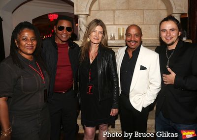 Lynn Nottage, Jackie Jackson, Lia Vollack, Marlon Jackson and Prince Jackson  Photo