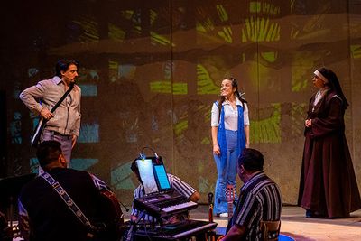 Andrés Enriquez plays Silvano, Gabriela Moscoso is Reina, and Amanda Raquel Martinez Photo