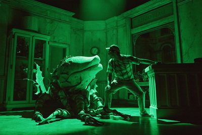 Audrey II and Skylar Astin Photo