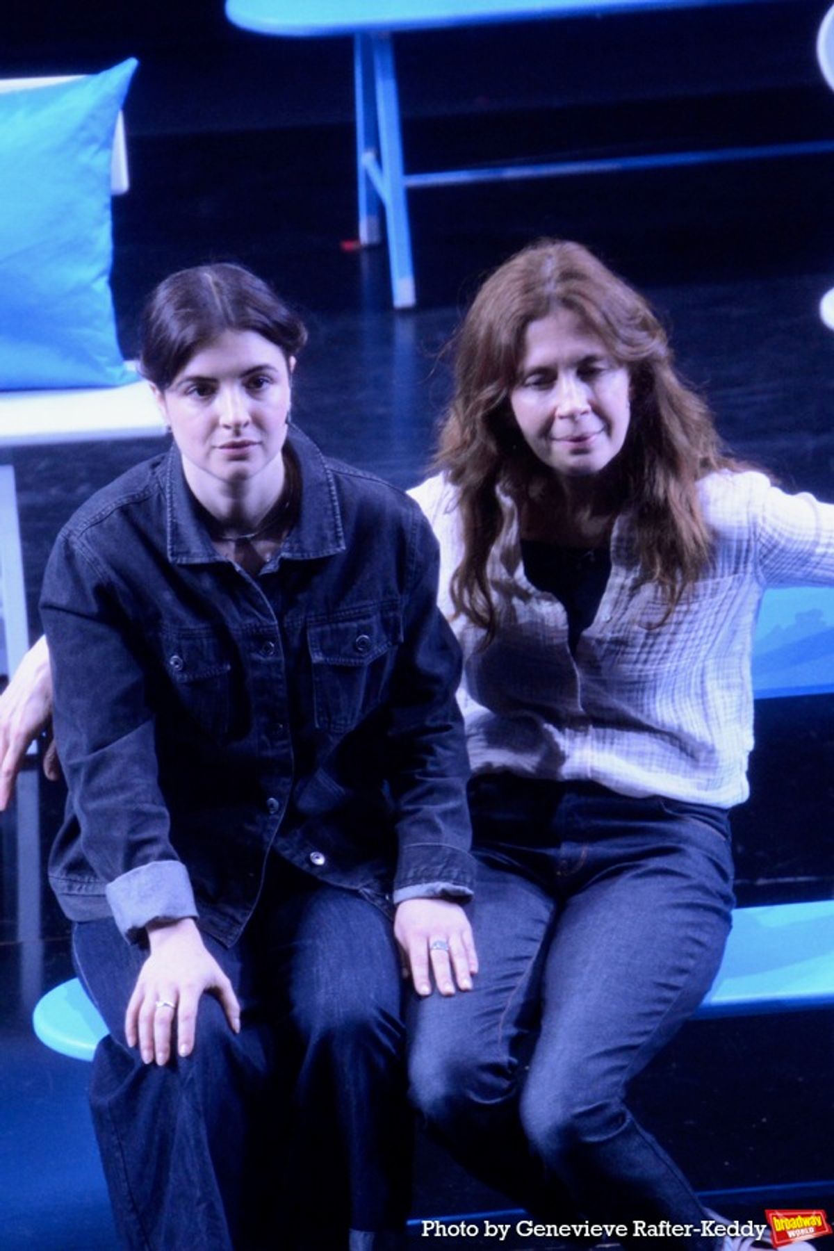 Elise Kibler and Jessica Hecht at 