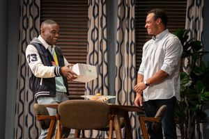 Gerald Caesar (Tony Kennedy), Emerson Brooks (Maxwell Kennedy) @ BroadwayWorld Gerald Caesar (Tony Kennedy), Emerson Brooks (Maxwell Kennedy) Photo