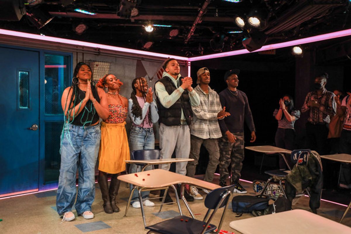 The cast of Exception to the Rule take their bows at Photos: EXCEPTION TO THE RULE Opens As Part of Roundabout Underground