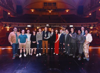 The Cast of COMPANY, Wilson Cruz and Rich Ferraro  Photo