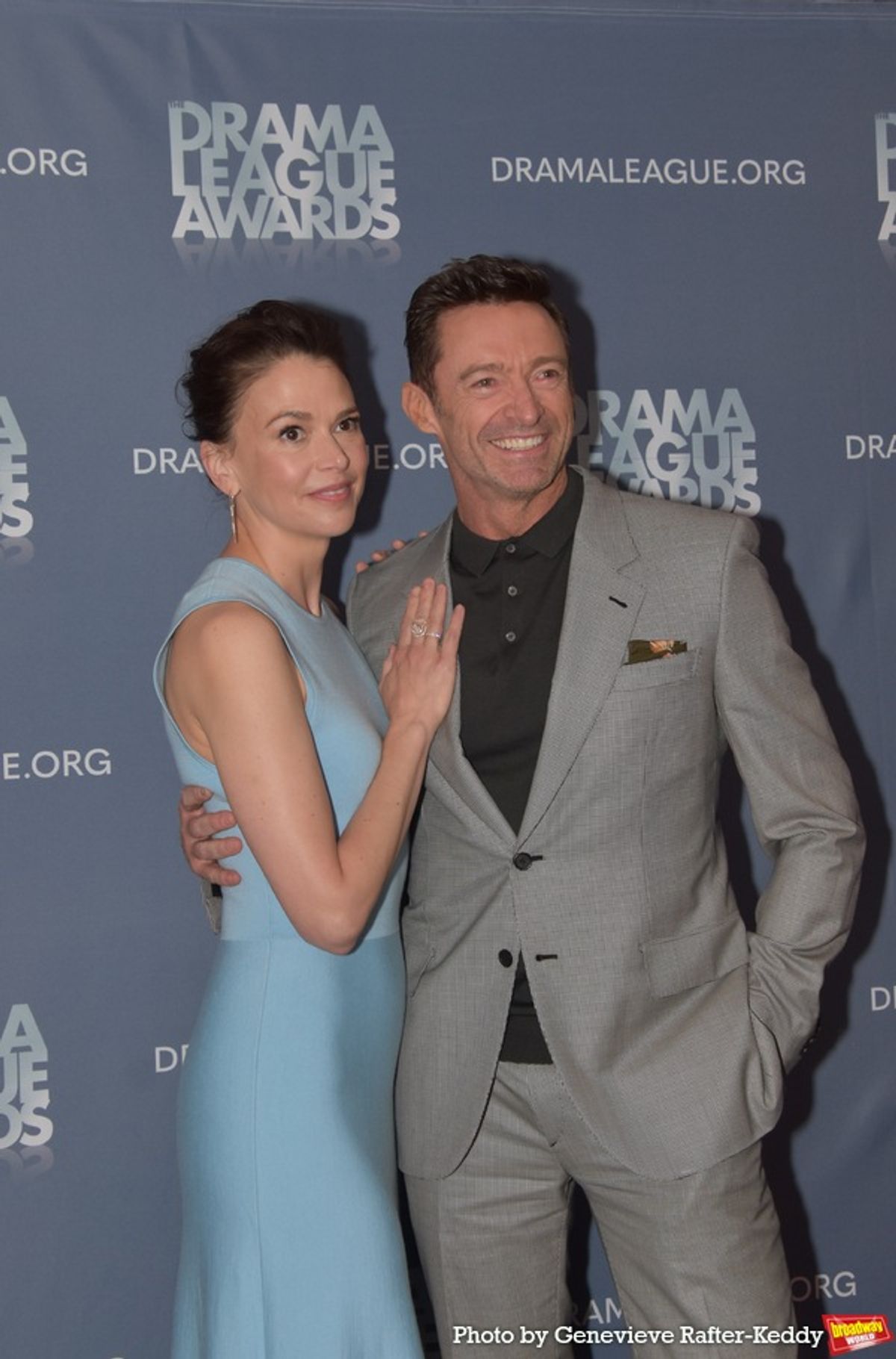 Sutton Foster and Hugh Jackman at 