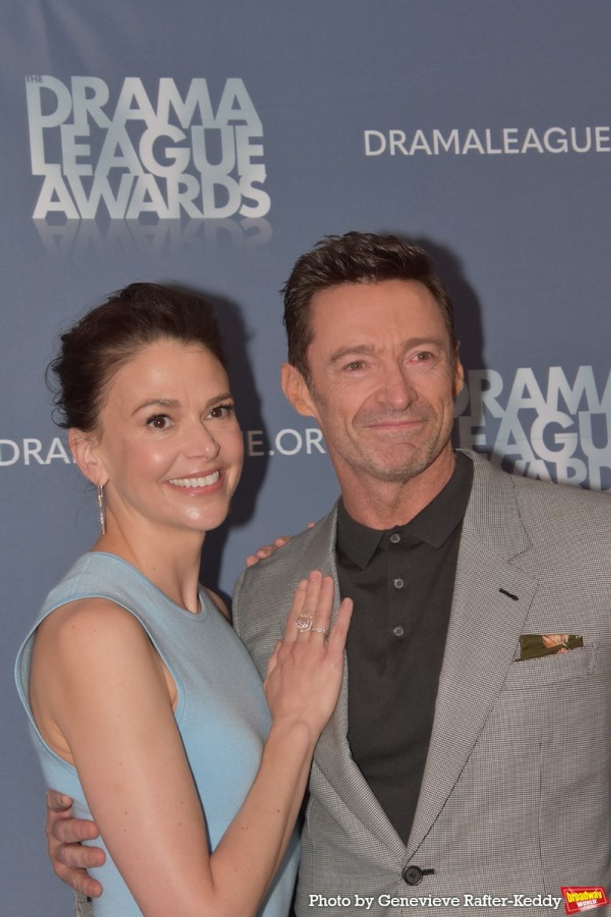 Sutton Foster and Hugh Jackman at 