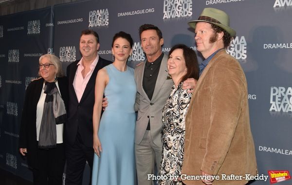 Jayne Houdyshell, Warren Carlyle, Sutton Foster, Hugh Jackman, Kate Horton and Shuler Photo
