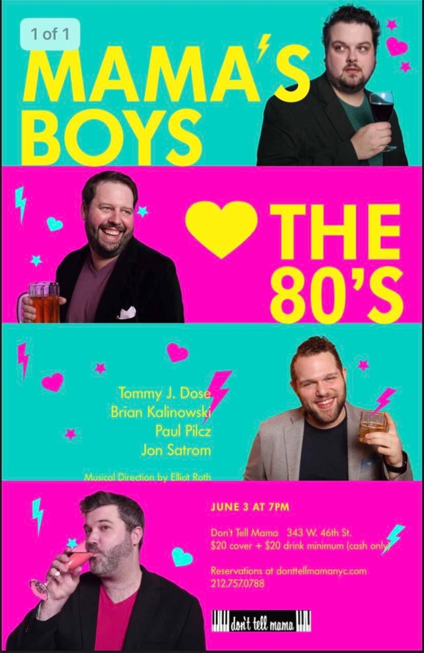 Interview: Catching Up With The Men of MAMA'S BOYS (HEART) THE 80'S at Don't Tell Mama  Image