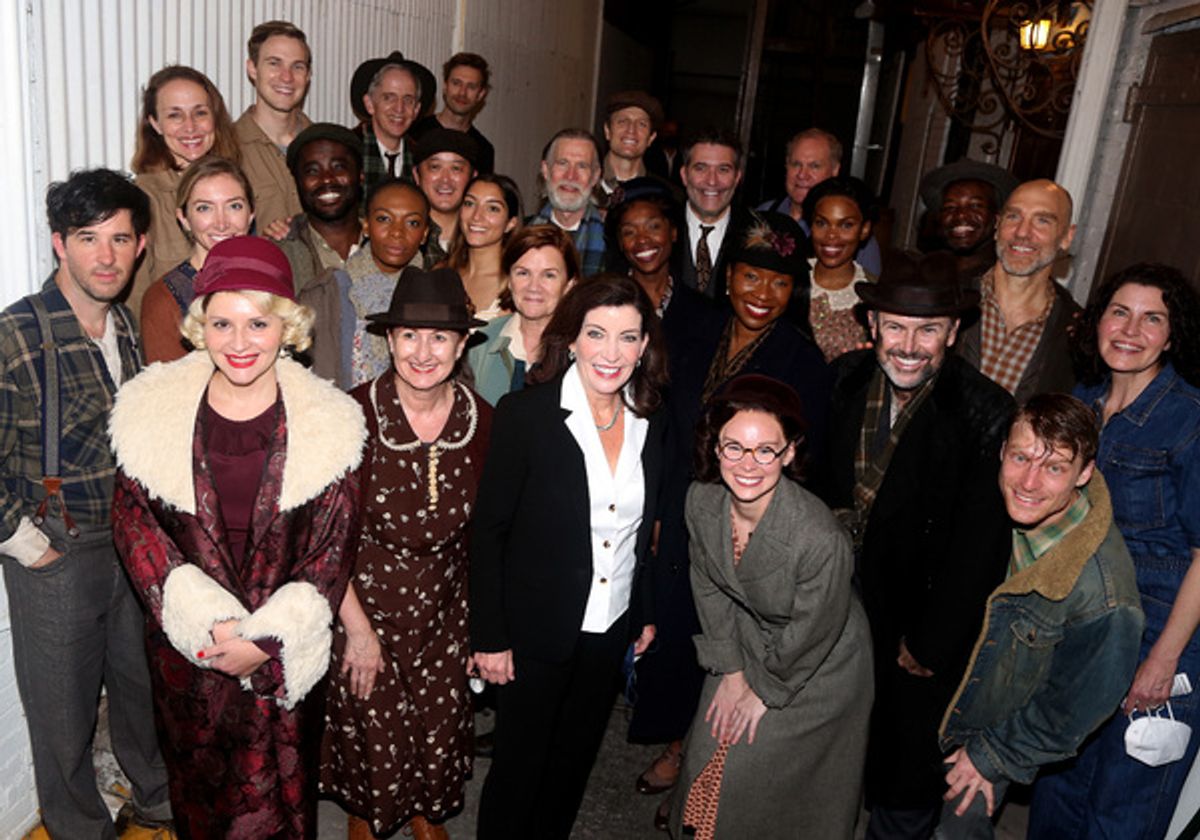 Photo By Bruce Glikas 
Instagram: photo by @bruglikas /@broadwaybruce_ / @gettyentertainment at Photos: New York Governor Kathy Hochul Stops by Broadway's GIRL FROM THE NORTH COUNTRY