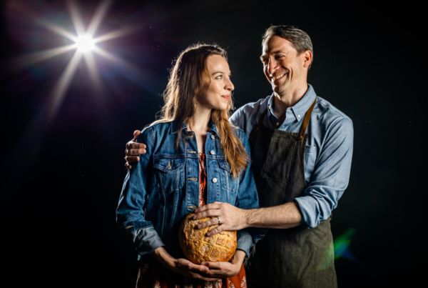 Katherine Fried as the Baker's Wife and Ben Dibble as the Baker. Photo