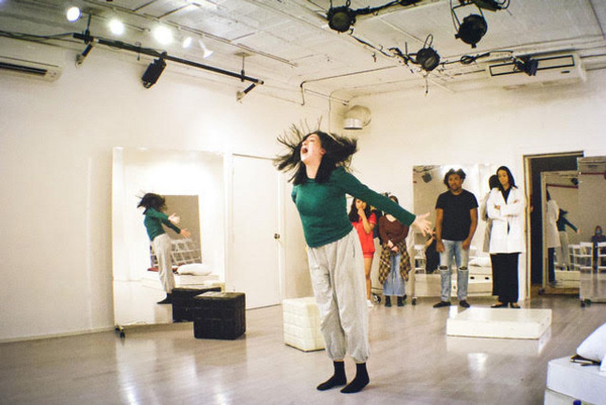 Jaclyn Holliday and company at Photos: Inside THE GIRL WITH THE RED HAIR Feedback Reading