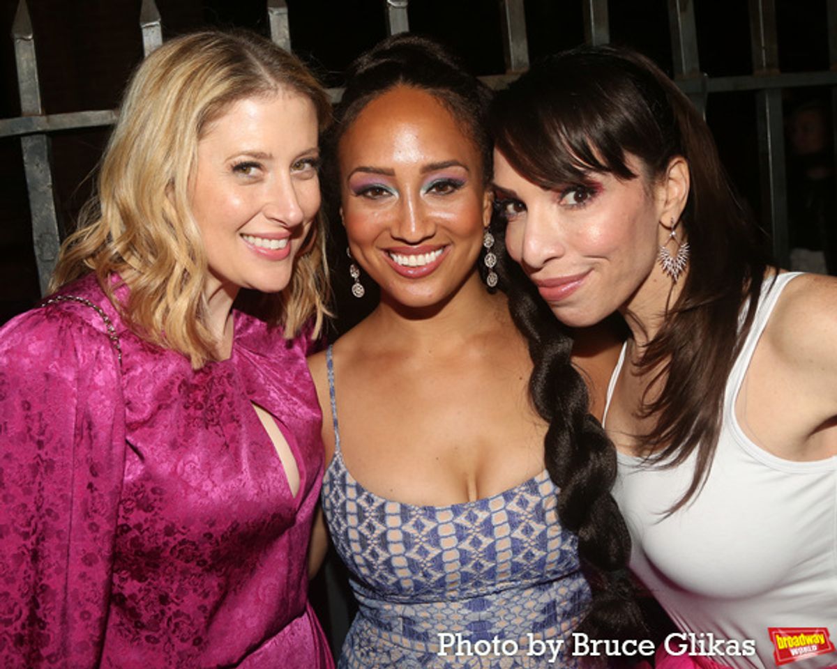 Caissie Levy, Ashley Blanchet and Ellyn Marie Marsh at 