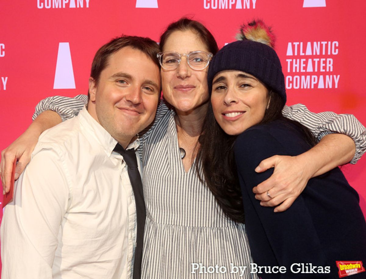 Joshua Harmon, Anne Kauffman and Sarah Silverman at 