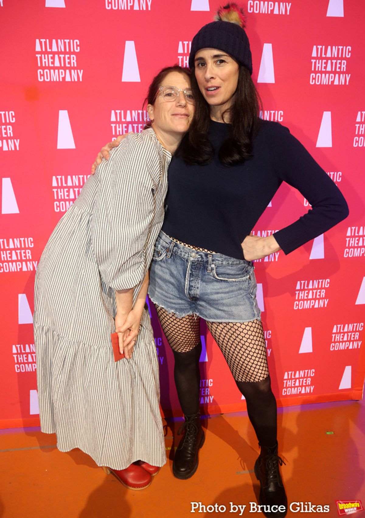 Anne Kauffman and Sarah Silverman at 