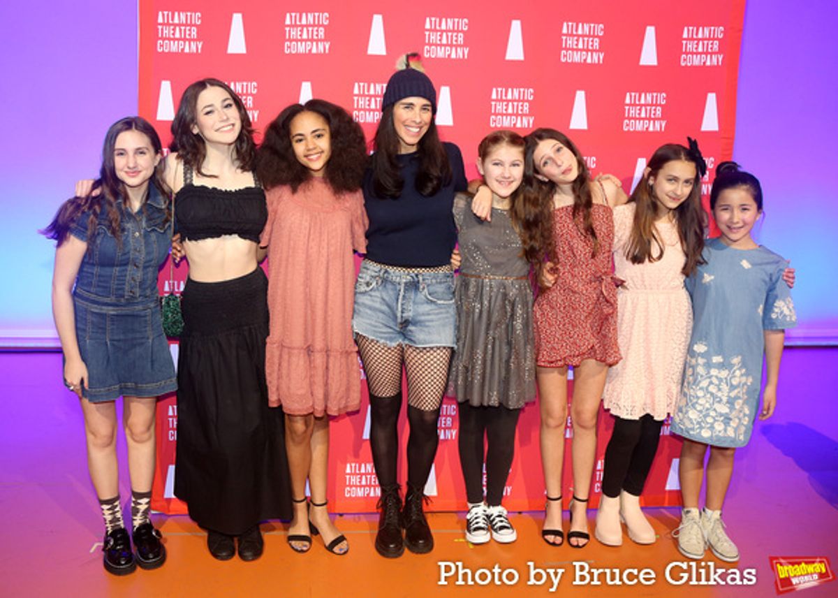 Annabelle Wachtel, Emily Zimmerman, Charlotte Macleod, Sarah Silverman, Charlotte Elizabeth Curtis, Margot Weintraub, Zoe Glick and Charlie Tassone at 