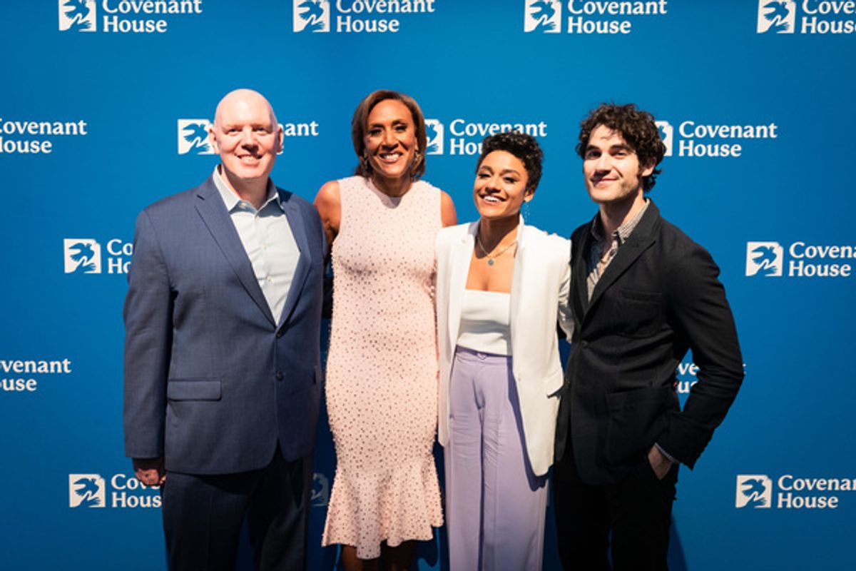 Kevin Ryan, Robin Roberts, Ariana DeBose, Darren Criss at 