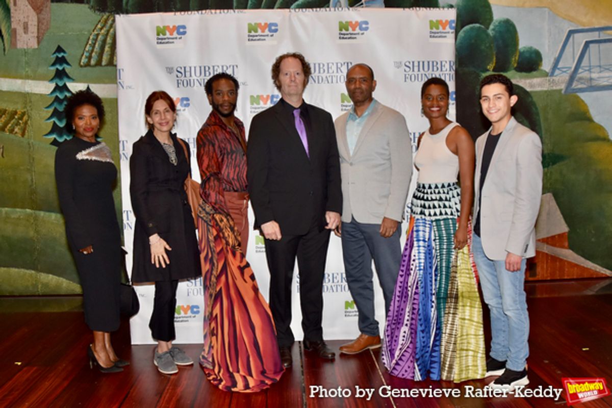LaChanze, Jessica Hecht, Antwayn Hopper, Shuler Hensley, Nathaniel Stampley, Denee Benton and Mateo Lizcano at 