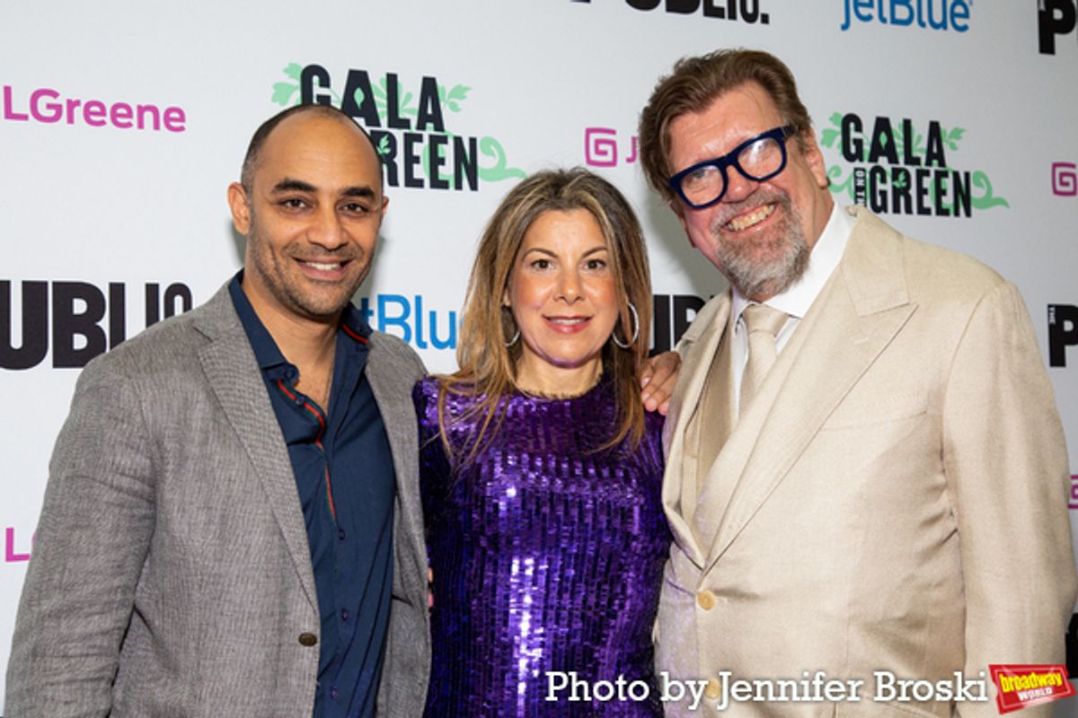 Saheem Ali, Arielle Tepper, Oskar Eustis at 