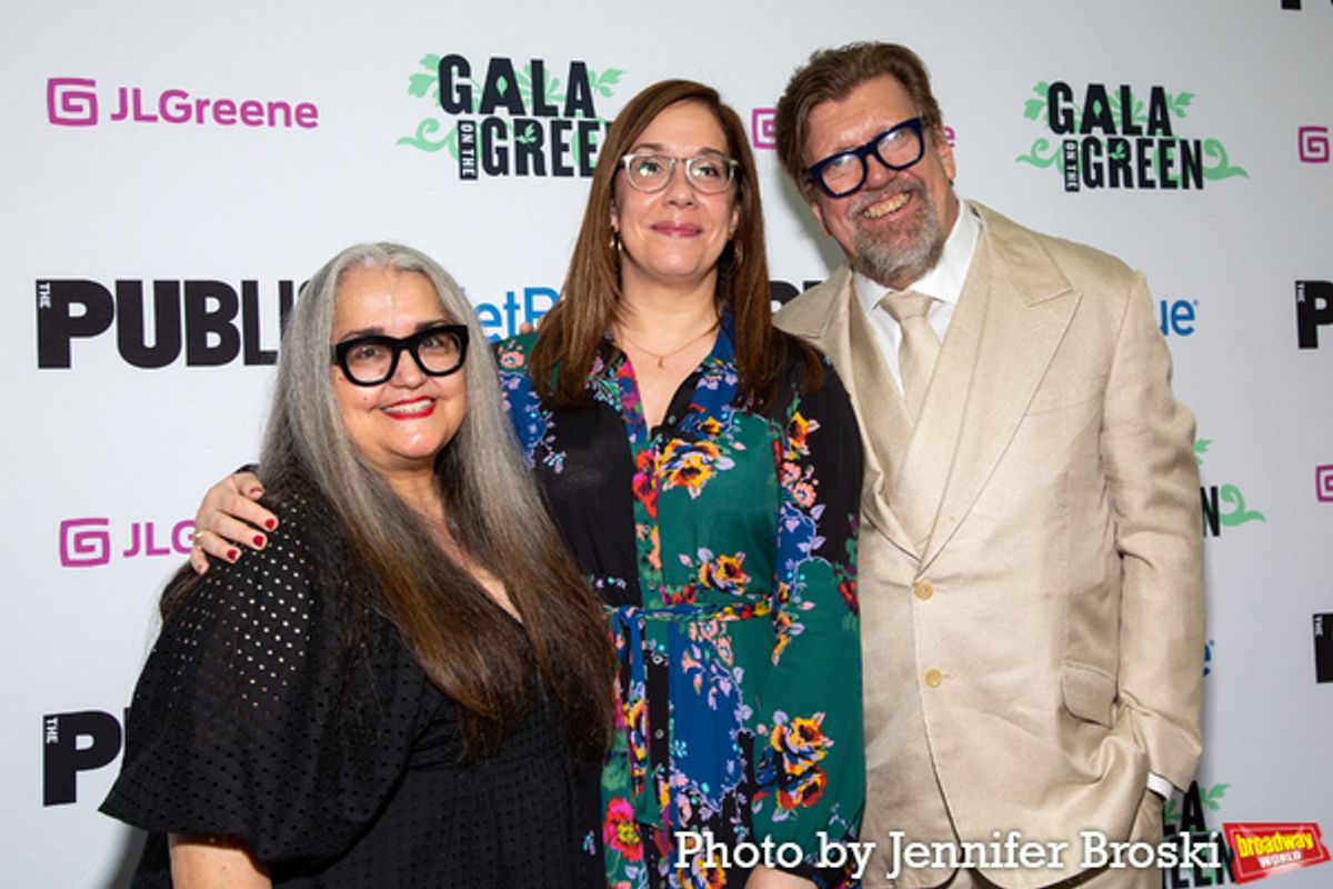 Laurie Woolery, Jamie Maleszka, Oskar Eustis at 